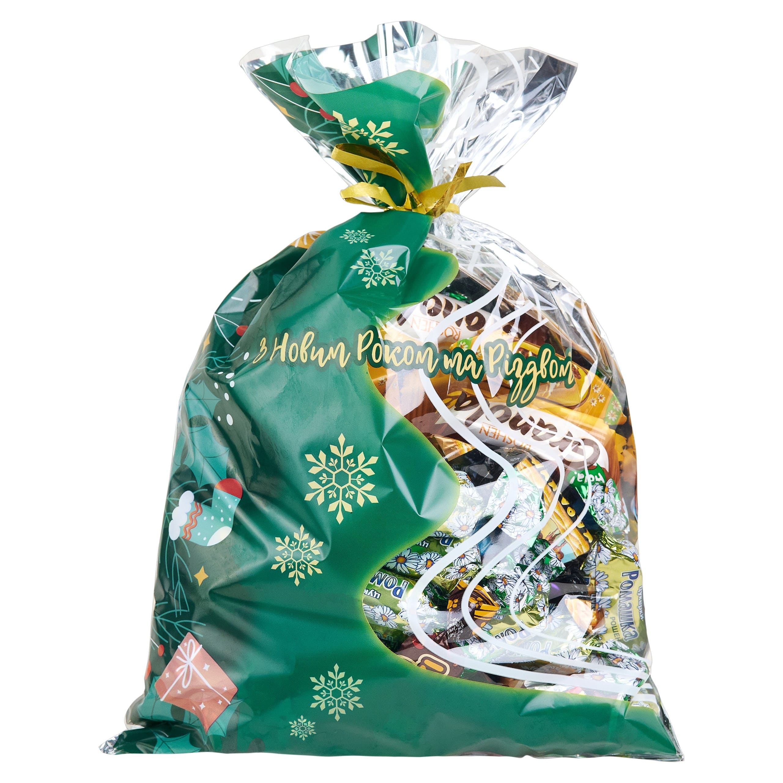 Солодкий новорічний подарунок №3 (ПАКЕТ), СВІТС ПЛЮС, 400 грам.